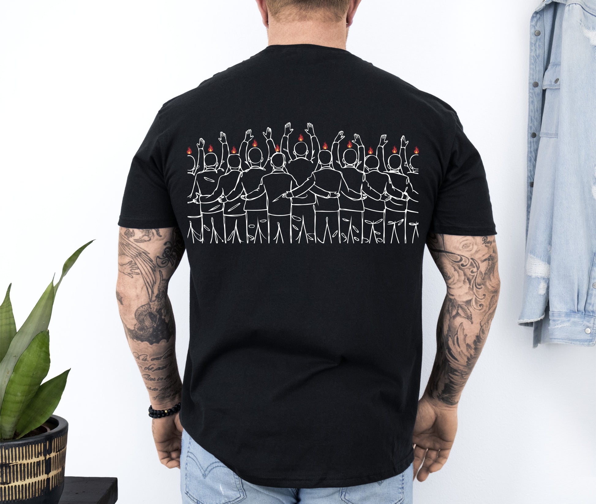 Filled Christian T-Shirt Back Black